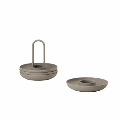 Produktbild von Zone Denmark Singles Eierbecher mit Halter taupe Set4