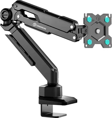 Immagine prodotto di ONKRON Tilt and swivel desk mount for 13"-34" monitors, max 10 kg, with rotation, black G90