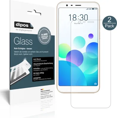 Produktbild von NBR 2x dipos Glass matt Meizu M8C
