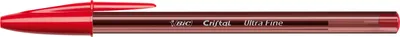 Obrázok produktu pre BIC Cristal Exact, Klip, Guľôčkové pero, Červená, 20 kusov, Ultra jemné