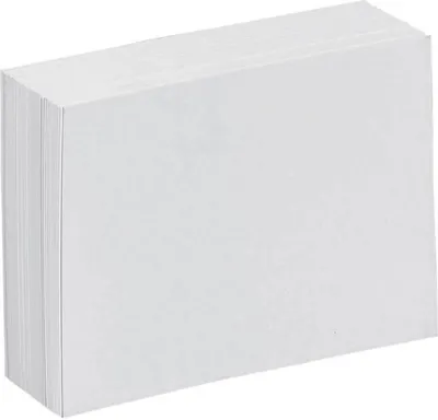 Produktbild von Karteikarten DIN A6 weiß blanko, 100 St.