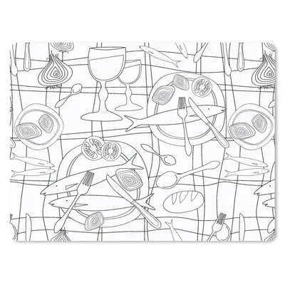 Produktbild von MuchoWow® Mauspad Mousepad Fische - Muster - Schwarz und Weiß 23x19 cm - Mousepads - Maus Mat - Pad - Mausunterlage - Schreibtischunterlage - Mauspad