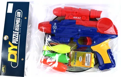 Produktbild von Spielzeugpistole mit Softdarts & Zielscheibe - Blaster Gewehr für Kinder - Outdoor Action Spiel