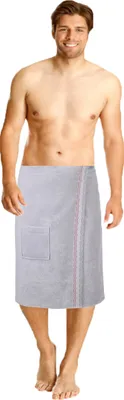 Produktbild von Betz Herren Frottee-Saunakilt mit Klettverschluss 100% Baumwolle  Farbe: grau