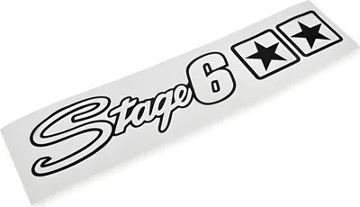 Produktbild von Stage6 Aufkleber silber 25 x 4,5 cm kompatibel mit Yamaha Aerox 50 Cat