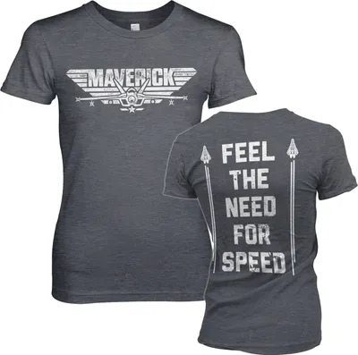 Produktbild von Top Gun Maverick - Need For Speed Girly Tee - Large - DarkHeather