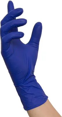 Produktbild von 1000 Nitras INDIGO WAVE Nitrilhandschuhe | Gr. L | blau | Einweghandschuhe