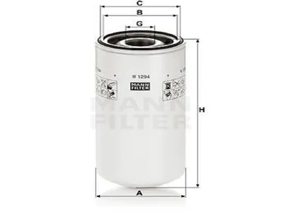 Obrázek produktu pro Olejový filtr Mann + Hummel W 1294