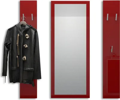 Produktbild von Vladon Garderobenset Garderobe Spot, Germany, in Bordeaux Hochglanz