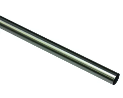 Zdjęcie produktu dla Gardinia Karnisz Ø 16 mm o wyglądzie stali nierdzewnej 160 cm
