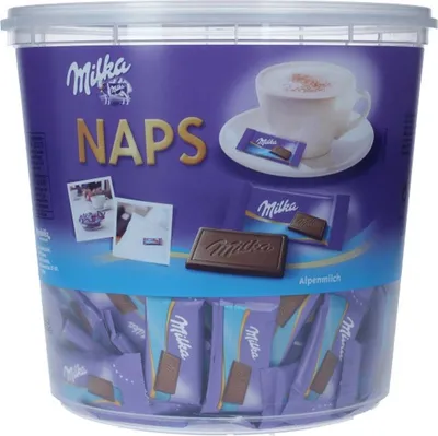 Produktbild von Milka Naps Alpenmilch Dose 1kg