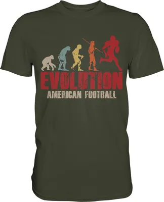 Produktbild von American Football Evolution T-Shirt – Urban Khaki / M