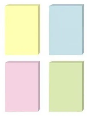 Produktbild von Comix Selbstklebender Notizblock 76 x 101 mm, 100 Blatt, Business D6003