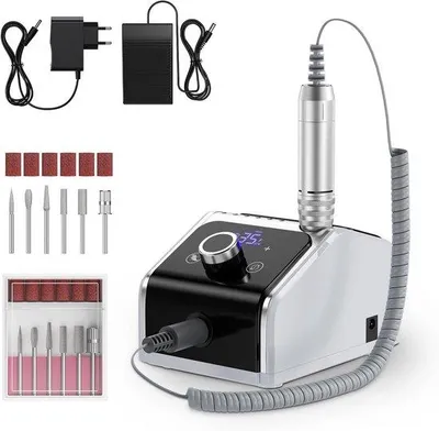Produktbild von Famanu Elektrische Nagelfeile für Acryl und Gel - Professionelle Poliermaschine