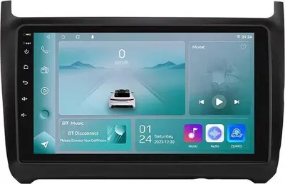 Image de Autoradio avec Bluetooth et CarPlay pour VW Polo 5 (2008-2020) – Compatible avec Apple et Android – Système stéréo avec système de navigation – 1 Go de RAM, 32 Go de mémoire interne