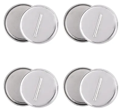Magnetische Broschen-Converter, 8 Stück, Silber, 2 cm