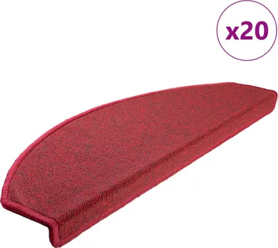 Produktbild von Stufenmatten 20 Stk. 65x24x4 cm Rot Halbrund Groß