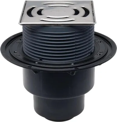 Obrázok produktu pre Hutterer & Lechner HL3100 Podlahový odtok DN50/75/110 vertikálny 145x145mm Klick-Klack/ 138x138mm, 1 ks.