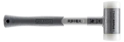 Produktbild von -Schonhammer, mit ergonomisch geformtem, rutsch- und bruchsicherem 3-Komponentenstiel | D=50 mm | 3399.050