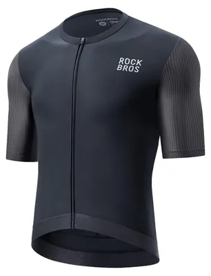 Zdjęcie produktu dla Koszulka rowerowa Rockbros 15200025 z krótkim rękawem rozmiar XXXL - czarna