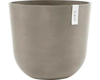Obrázek produktu pro Květináč Ecopots Oslo plastový Ø 42,6 cm 45 x 45 x 39,4 cm hnědý
