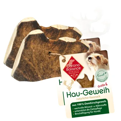 Produktbild von ChronoBalance Kaugeweih Damhirsch (L) 2er Paket