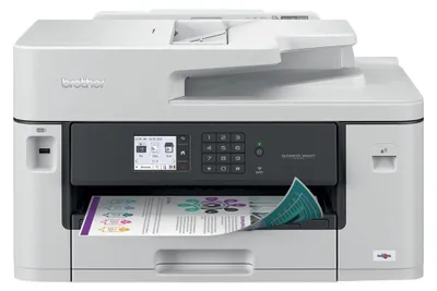 Produktbild von Brother MFC-J5345DW, Tintenstrahl, Farbdruck, 4800 x 1200 DPI, A3, Direktdruck, Schwarz, Weiß