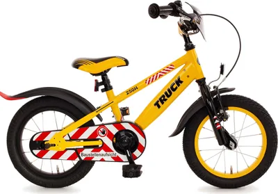 Produktbild von 14" Kinderfahrrad "Truck" gelb-schwarz – Bachtenkirch
