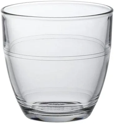 Obrázok produktu pre Unyqoos® Stohovateľné poháre 220 ml – Súprava robustných sklenených pohárov na vodu, džús a kávu, úsporné rozmery vhodné do kuchyne a na každodenné použitie, moderný dizajn