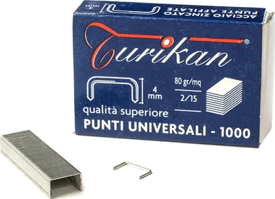 Produktbild von Turikan Heftklammern für Heftgerät 6/4 Universal verzinkter Stahl 1000 Stück
