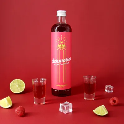 Produktbild von Schmolles Himbeer Limette Likör // 0,5L 15%