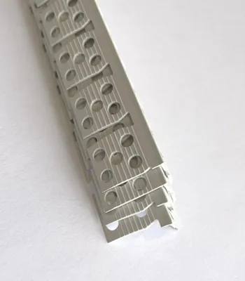Produktbild von Baukom Spachtelkantenprofil 24 x 24 mm PVC für Rundbögen 4 Stück