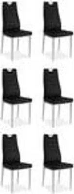 Produktbild von 6er Set Esszimmerstuhl Küchenstuhl Set H-260 schwarz