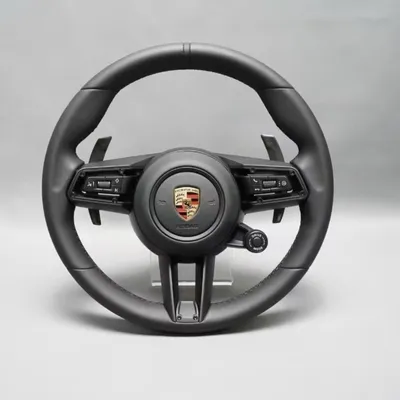 Immagine prodotto di Volante in pelle per Porsche 911 (992) – Selettore modalità di guida – Stile Sport Chrono – Multifunzione – Look OEM