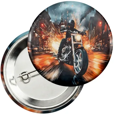 Produktbild von Anstecker Button 59mm - Motorrad