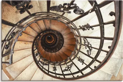 Produktbild von ARTland Leinwandbild Treppe Größe: 60x40 cm