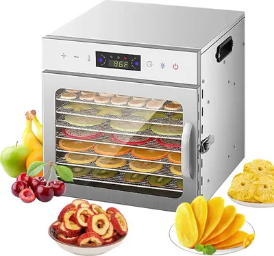 Obrázok produktu pre Sušička potravín, 8 tácok, LED časovač, 8 vrstiev