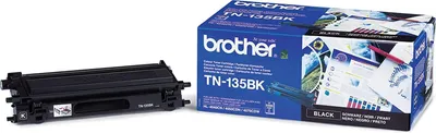Produktbild von Brother TN135BK, 5000 Seiten, Laser, Brother, 313 x 110 x 58 mm, 665g, 565g