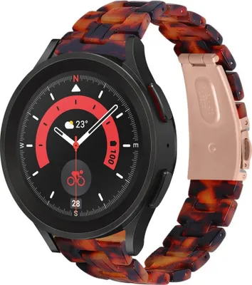 Produktbild von Strap-it Samsung Galaxy Watch 5 Pro Harzarmband (Lava)