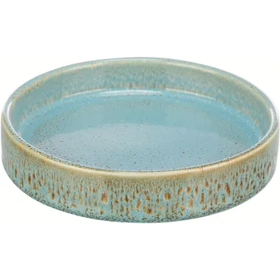 Zdjęcie produktu dla Płaska ceramiczna miska Trixie z wzorem - niebieska