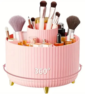 Produktbild von Kosmetik Organizer 360° drehbar, Schminktisch Aufbewahrung für Make-up