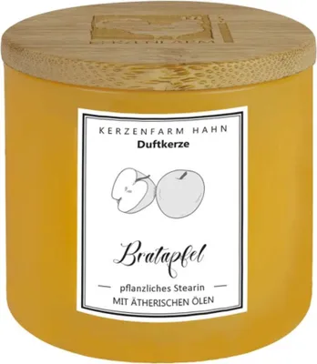 Produktbild von Duftkerze Trendglas - Bratapfel gelb
