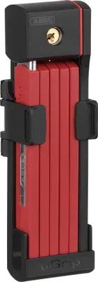 Produktbild von ABUS Faltschloss Bordo uGrip 5700K SH mit Halterung - Fahrradschloss mit 5 mm starken Stäben - ABUS-Sicherheitslevel 7 - 80 cm - Rot