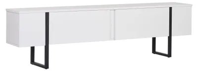 Immagine prodotto di Porta TV in legno "Onera" - 180 x 30 x 45 cm - Bianco-Nero