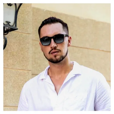 Produktbild von Polarisierte Sonnenbrille für Herren und Damen, eckig, Retro, UV400 Schutz für Autofahren