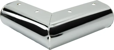 Immagine prodotto di Gambe quadrate per mobili in cromo lucido, altezza 4,5 cm - Gambe in metallo eleganti e resistenti per un design minimalista del soggiorno