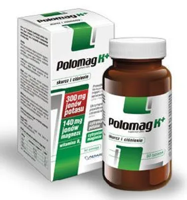 Obrázok produktu pre Magnez a draslík v tabletách - Polomag K+, 90 ks.
