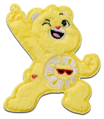 Produktbild von Mono-Quick Care Bears Funshine Bear - Aufnäher, Bügelbild, Aufbügler, Applikationen, Patches, Flicken, zum aufbügeln, Größe: 7 x 6 cm