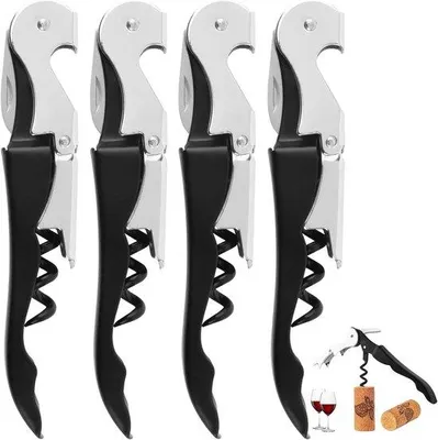 Produktbild von Weinflaschenöffner 4-teilig, professionell, 3-in-1, Edelstahl
