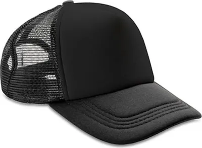 Produktbild von Result Headwear RC089X | Netzkappe Detroit 1/2 Mesh Truckers Cap - Farbe: Black/Black - Größe: One Size